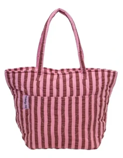 Mosey Me Sundae Seersucker Quilted Tote Bag in Multi