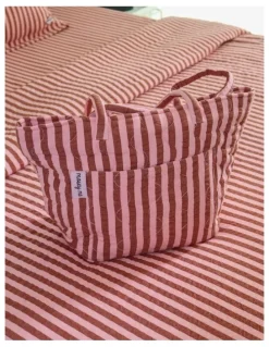 Mosey Me Sundae Seersucker Quilted Tote Bag in Multi
