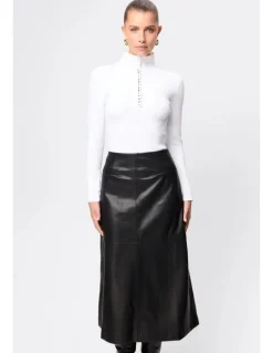 Mossman Fairfax Midi Skirt in Black