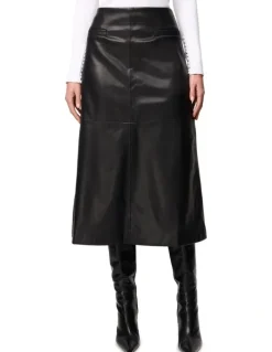 Mossman Fairfax Midi Skirt in Black