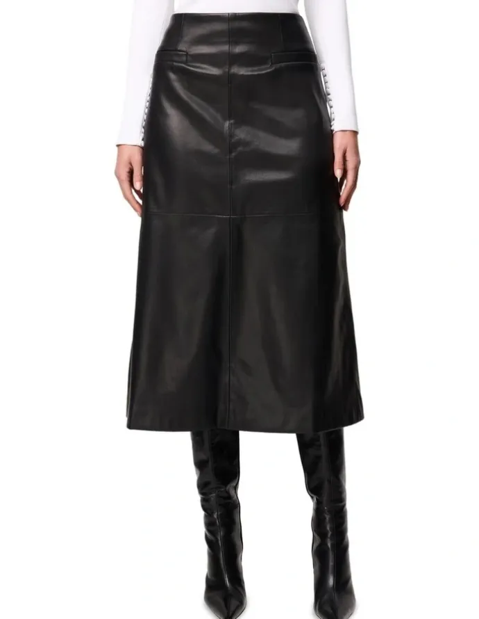 Mossman Fairfax Midi Skirt in Black