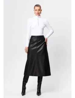 Mossman Fairfax Midi Skirt in Black