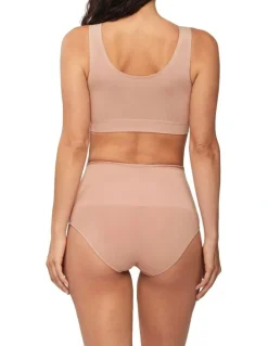 Nancy Ganz Bamboo Essentials Waisted Brief in Mahogany