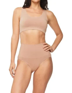 Nancy Ganz Bamboo Essentials Waisted Brief in Mahogany