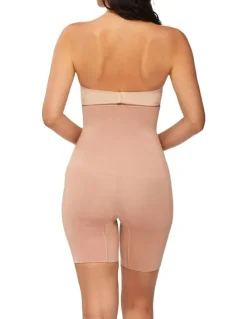 Nancy Ganz Bamboo Essentials High Waist Thigh Shaper in Mahogany