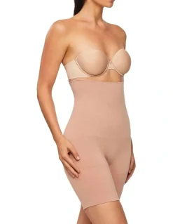 Nancy Ganz Bamboo Essentials High Waist Thigh Shaper in Mahogany