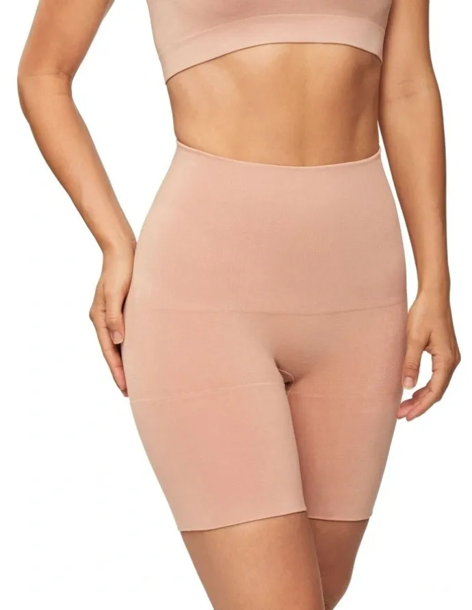 Nancy Ganz Bamboo Essentials Waisted Shaper Short in Mahogany