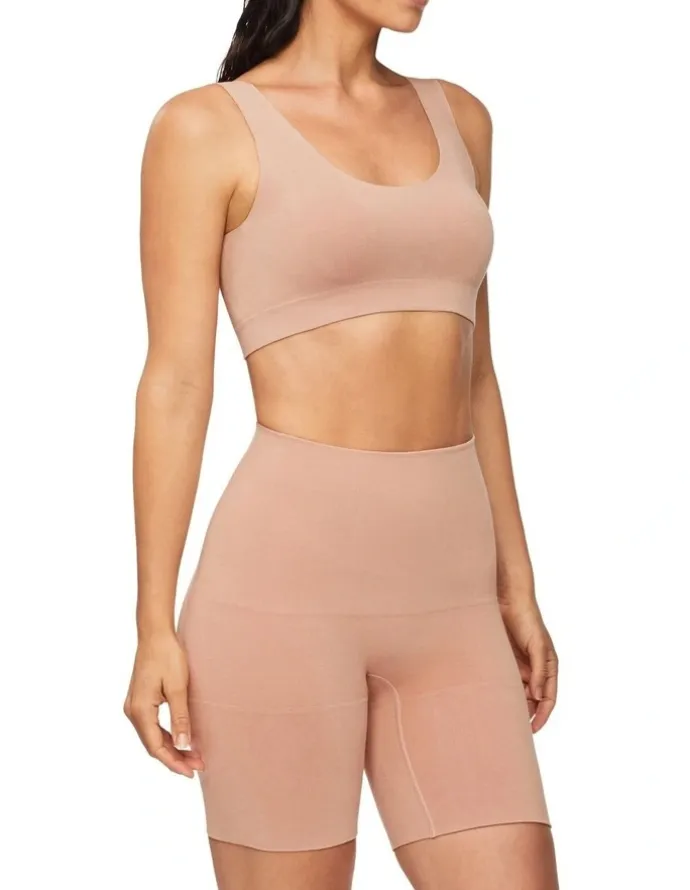 Nancy Ganz Bamboo Essentials Waisted Shaper Short in Mahogany