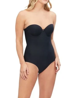 Nancy Ganz Body Define Strapless Bodysuit in Black
