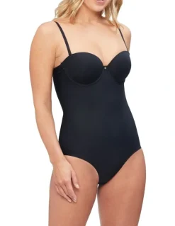 Nancy Ganz Body Define Strapless Bodysuit in Black