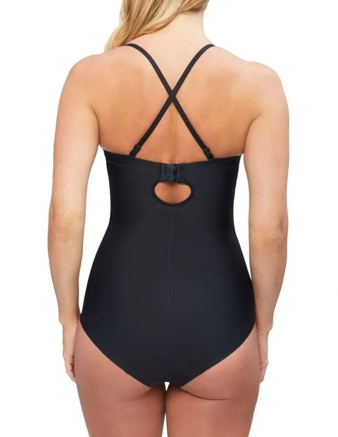 Nancy Ganz Body Define Strapless Bodysuit in Black