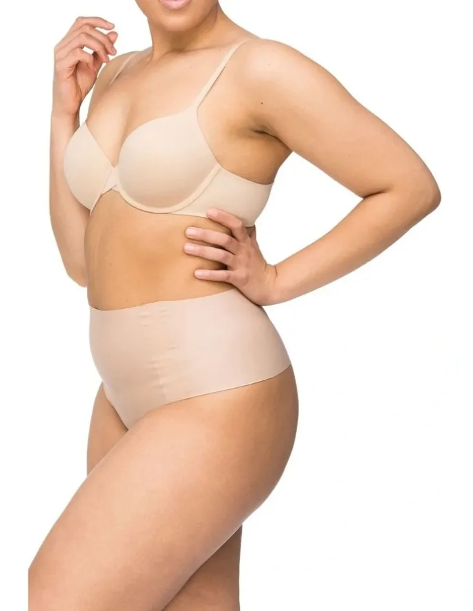 Nancy Ganz Body Light Waisted G-String Brief in Beige