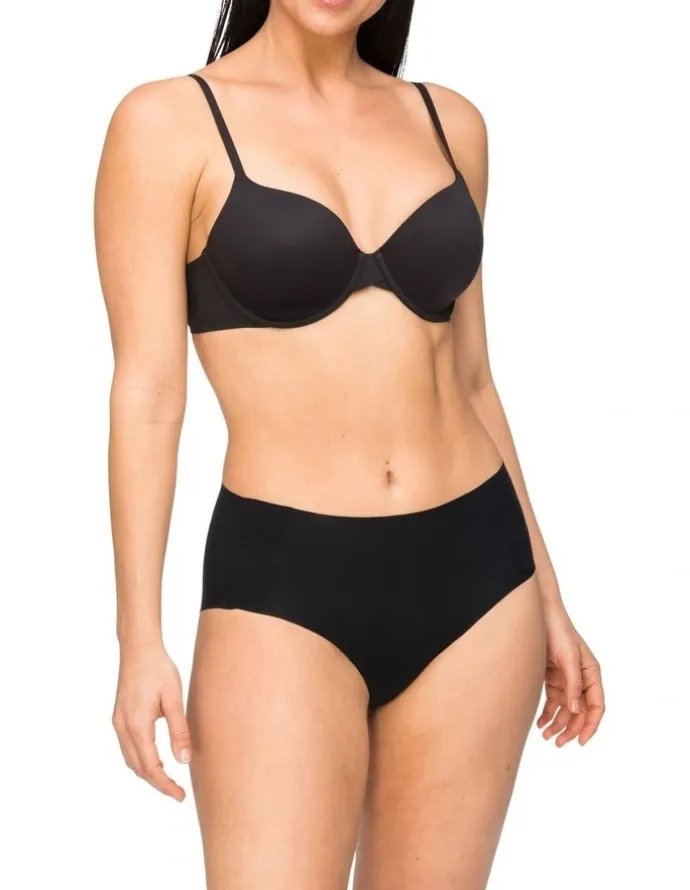 Nancy Ganz Body Light Waisted Brief in Black