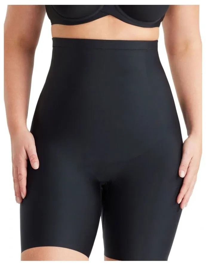 Nancy Ganz No Vpl High Waisted Thigh Shaper in Black