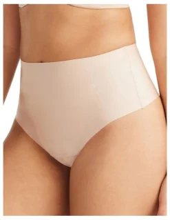 Nancy Ganz No VPL Waisted Thong in Beige