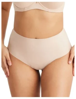 Nancy Ganz No VPL Waisted Thong in Beige