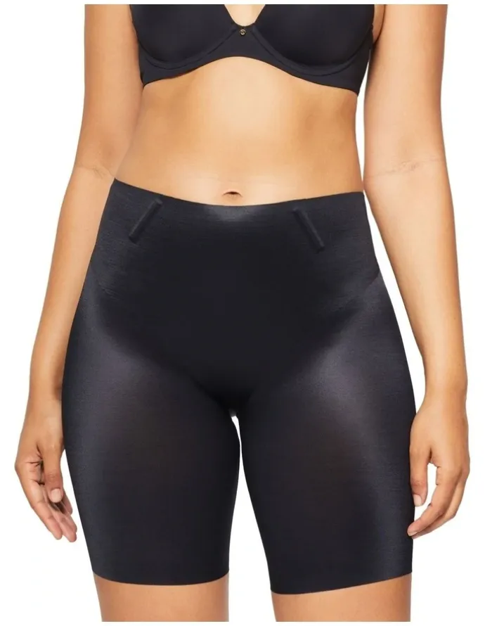 Nancy Ganz Plunge Back Thigh Shaper in Black