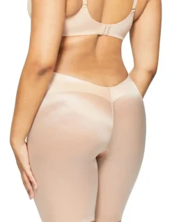 Nancy Ganz Plunge Back Thigh Shaper in Warm Taupe