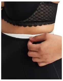 Nancy Ganz Revive Lace High Waisted Brief in Black