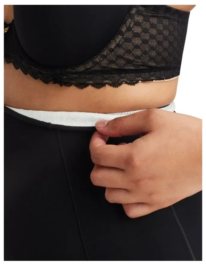 Nancy Ganz Revive Lace High Waisted Brief in Black