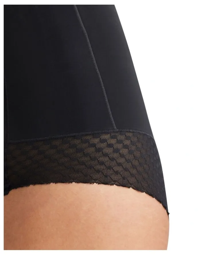 Nancy Ganz Revive Lace High Waisted Brief in Black