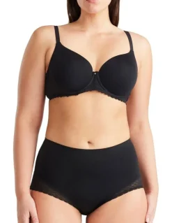 Nancy Ganz Revive Lace Waisted Brief in Black