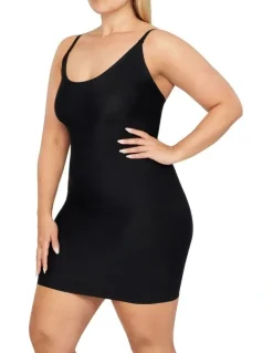 Nancy Ganz Revive Smooth Low Back Slip Shapewear in Black
