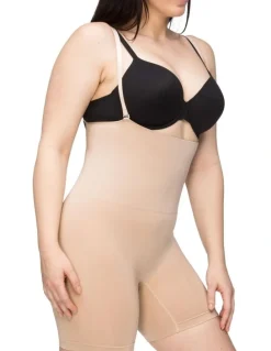 Nancy Ganz Seamless Seduction High Waisted Bike Short in Beige