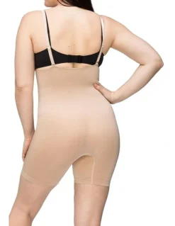 Nancy Ganz Seamless Seduction High Waisted Bike Short in Beige