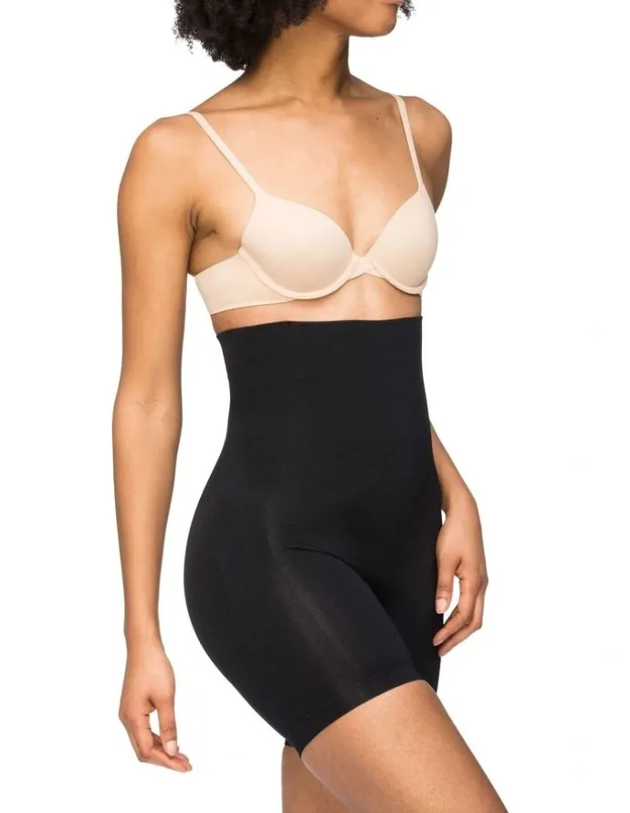 Nancy Ganz Seamless Seduction High Waisted Bike Short in Black