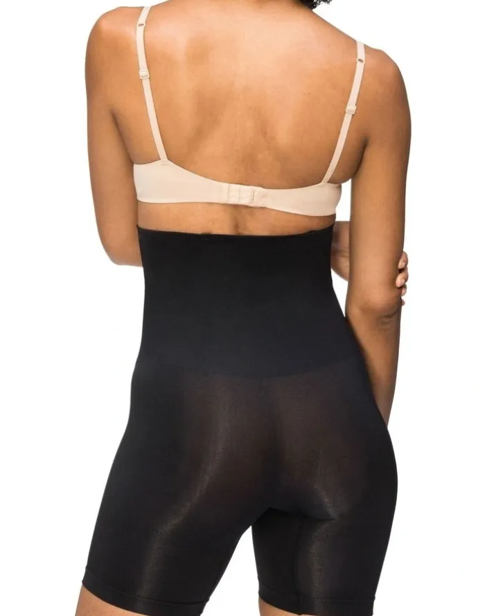 Nancy Ganz Seamless Seduction High Waisted Bike Short in Black