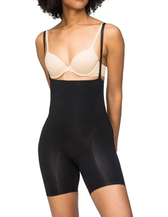 Nancy Ganz Seamless Seduction High Waisted Bike Short in Black