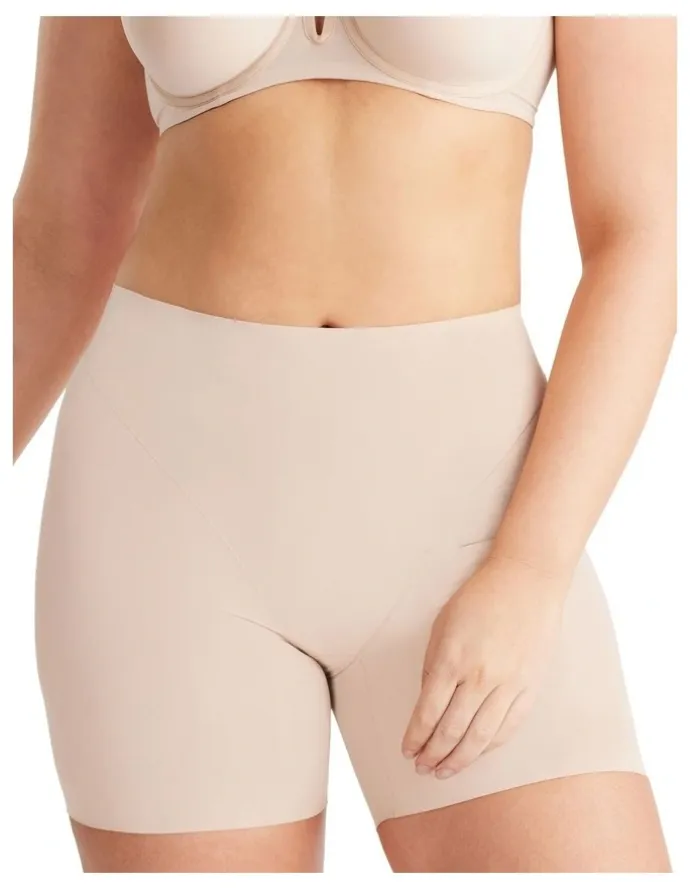Nancy Ganz Sheer Infinity Waisted Short in Beige
