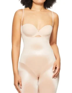 Nancy Ganz Underbust Jumpsuit in Warm Taupe