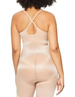 Nancy Ganz Underbust Jumpsuit in Warm Taupe