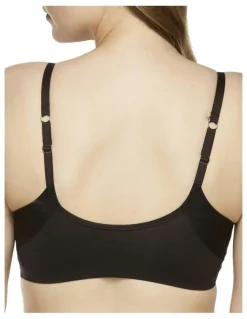 Naomi & Nicole No 'Side Show' Underarm Smoothing Comfort Bra in Black