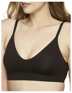 Naomi & Nicole No 'Side Show' Underarm Smoothing Comfort Bra in Black