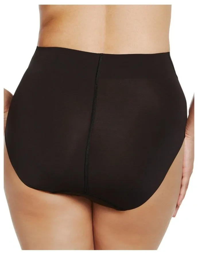 Naomi & Nicole Real Smooth Wrap Front High Waist Shaping Brief in Black