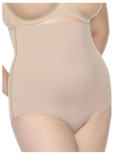 Naomi & Nicole Real Smooth Ultra-High Waist Shaping Brief in Stucco