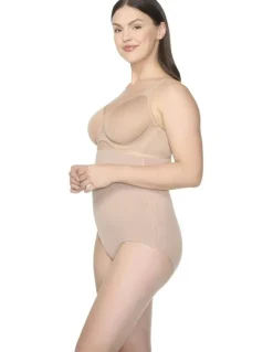 Naomi & Nicole Real Smooth Ultra-High Waist Shaping Brief in Stucco