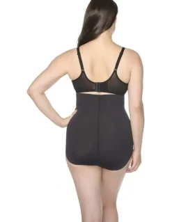 Naomi & Nicole Real Smooth Ultra-High Waist Shaping Brief in Black