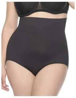 Naomi & Nicole Real Smooth Ultra-High Waist Shaping Brief in Black