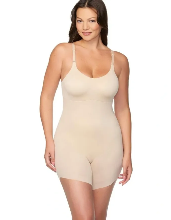 Naomi & Nicole Sidekick Full Body Low Back Shaper in Warm Beige
