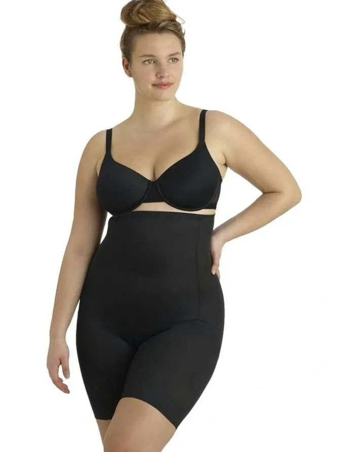 Naomi & Nicole Unbelievable Comfort Plus High Waist Long Leg in Black