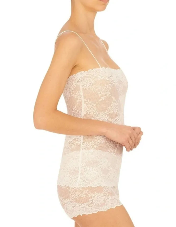 Natori Heavenly Sheer Lingerie Lace Camisole in White