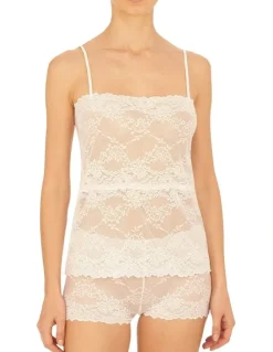 Natori Heavenly Sheer Lingerie Lace Camisole in White