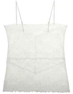 Natori Heavenly Sheer Lingerie Lace Camisole in White