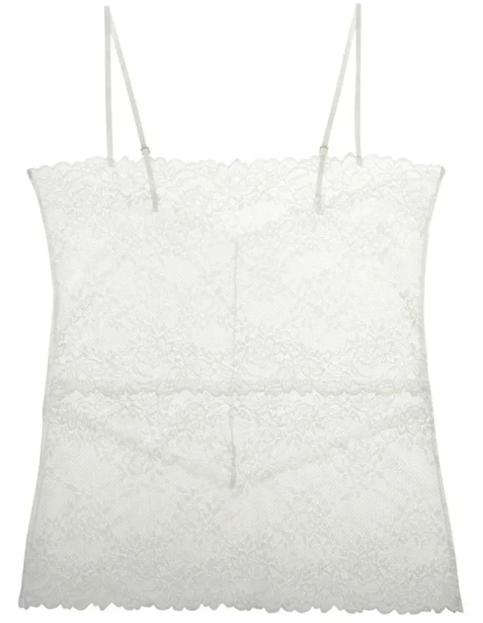 Natori Heavenly Sheer Lingerie Lace Camisole in White