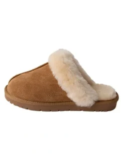 Naturally Sheepskins Classic Sheepskin Scuff Slipper in Tan