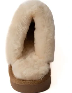 Naturally Sheepskins Classic Sheepskin Scuff Slipper in Tan